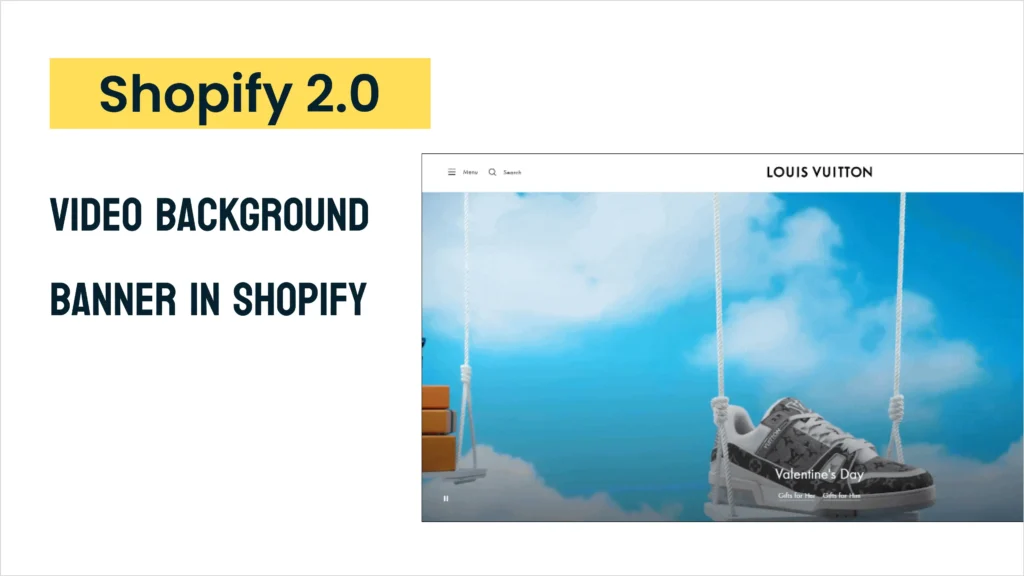 How to add video background banner in Shopify like Rhode skin