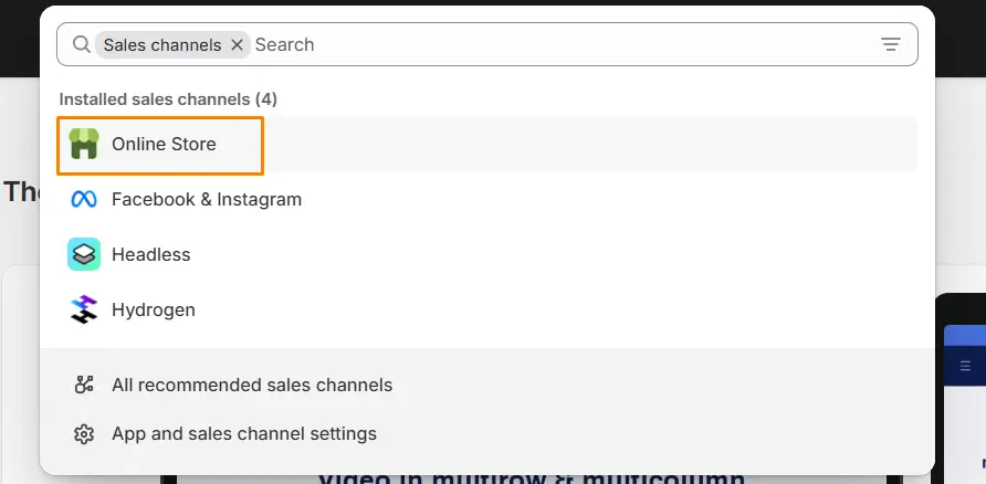 Shopify Online Store