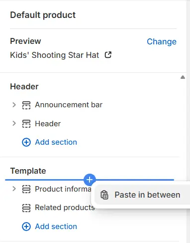 Copy & Paste Shopify Sections Between Pages